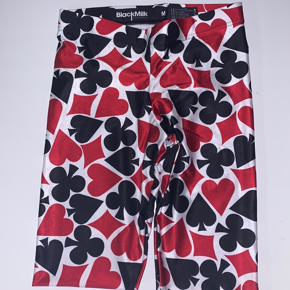 Blackmilk Deck Of Cards Leggings M